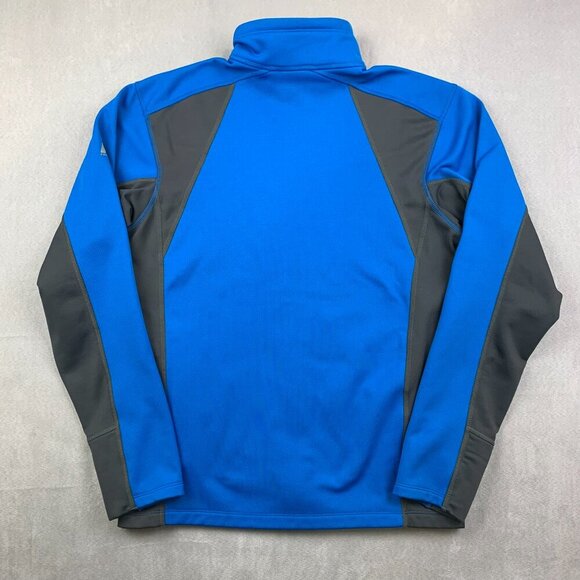 Eddie Bauer First Ascent Mens Jacket Small Blue Gray Full Zip Lightweight Fleece - Picture 10 of 10